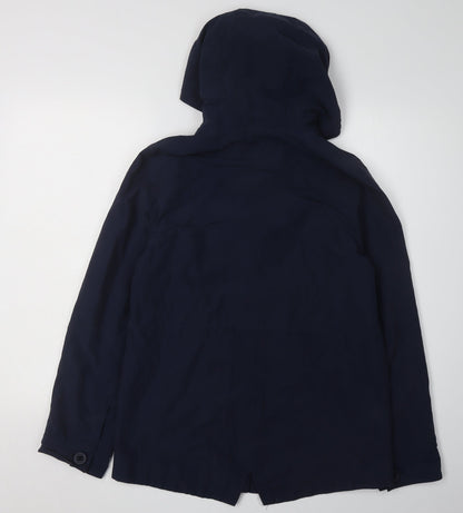 Womens UK Size 8 Marks and Spencer Blue Anorak Coat