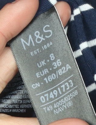 Womens UK Size 8 Marks and Spencer Blue Anorak Coat