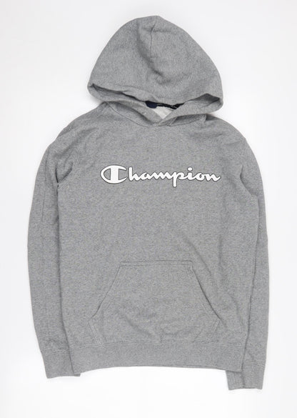 Mens UK Size S Champion Grey Pullover Hoodie