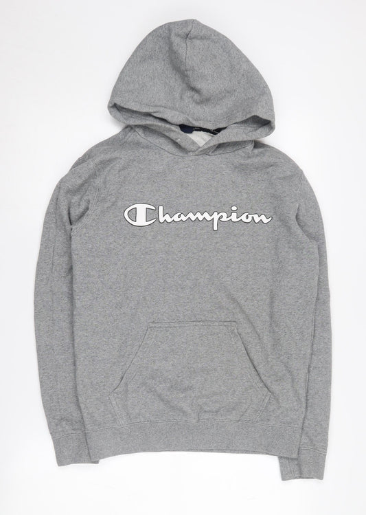 Mens UK Size S Champion Grey Pullover Hoodie