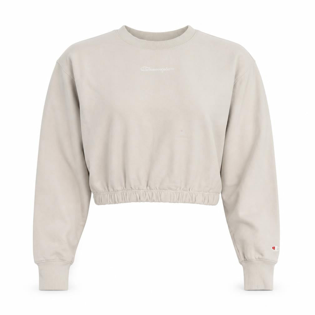 Womens UK Size M Champion Beige Pullover Sweatshirt