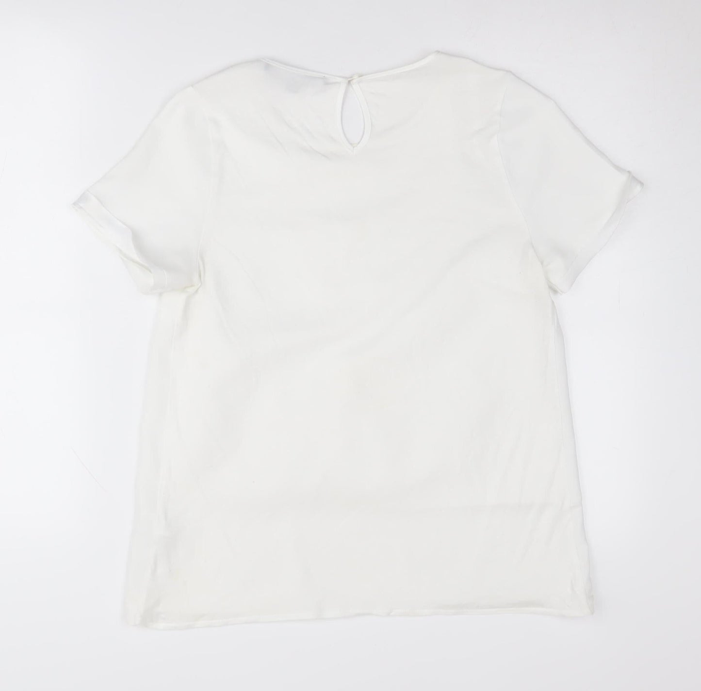 French Connection Women's White XS T-Shirt Classic Fit