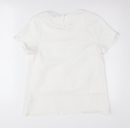 French Connection Women's White XS T-Shirt Classic Fit