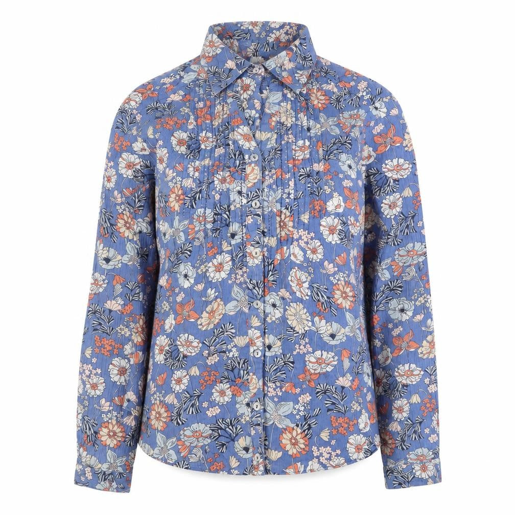 Womens UK Size 10 Isle Blue  Blouse