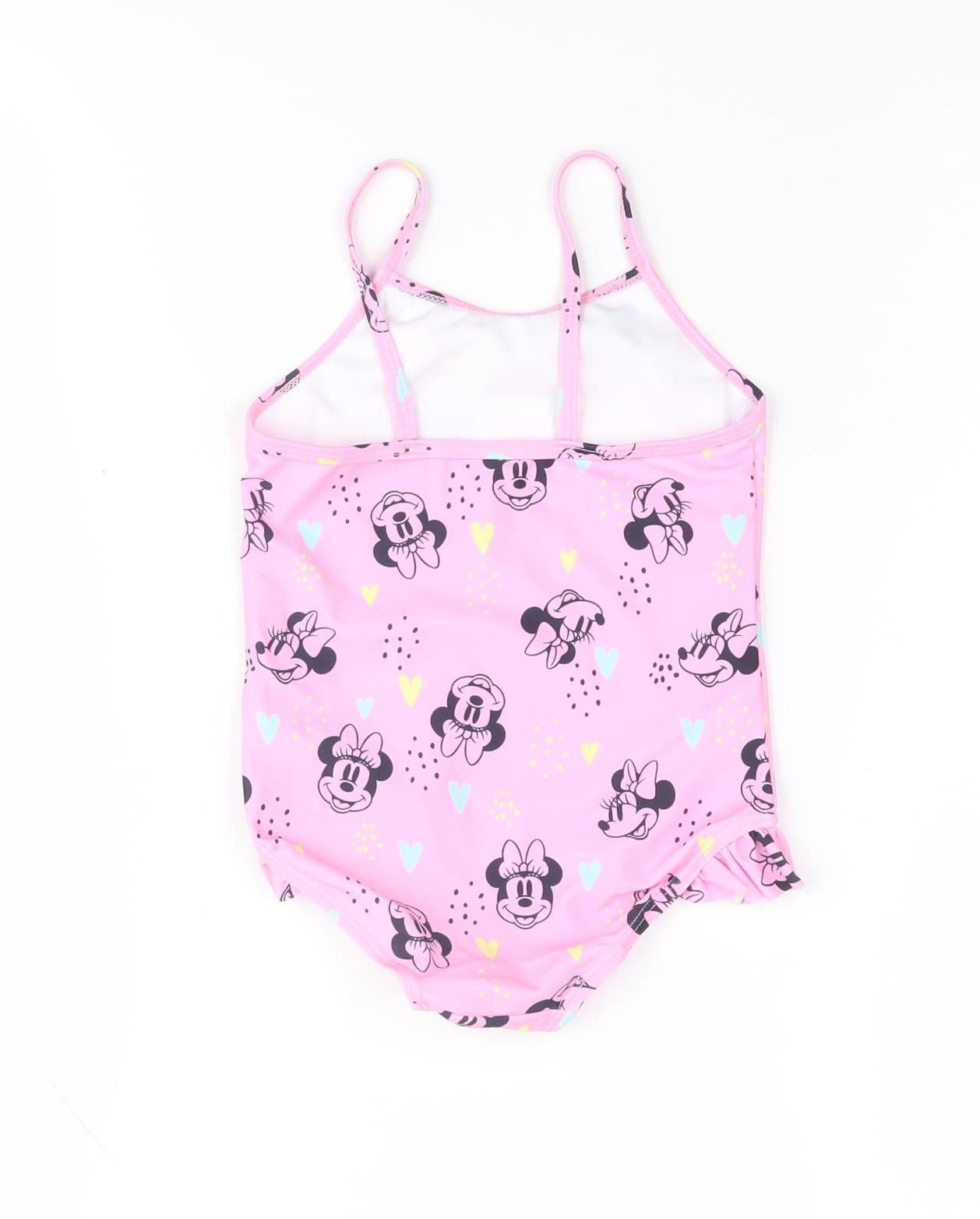 Disney Girls Pink One Piece Swimwear 2-3 Years