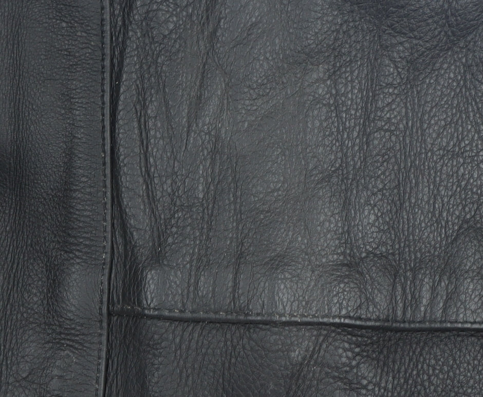 Skintan Men's Black Leather Motorcycle Trousers 34