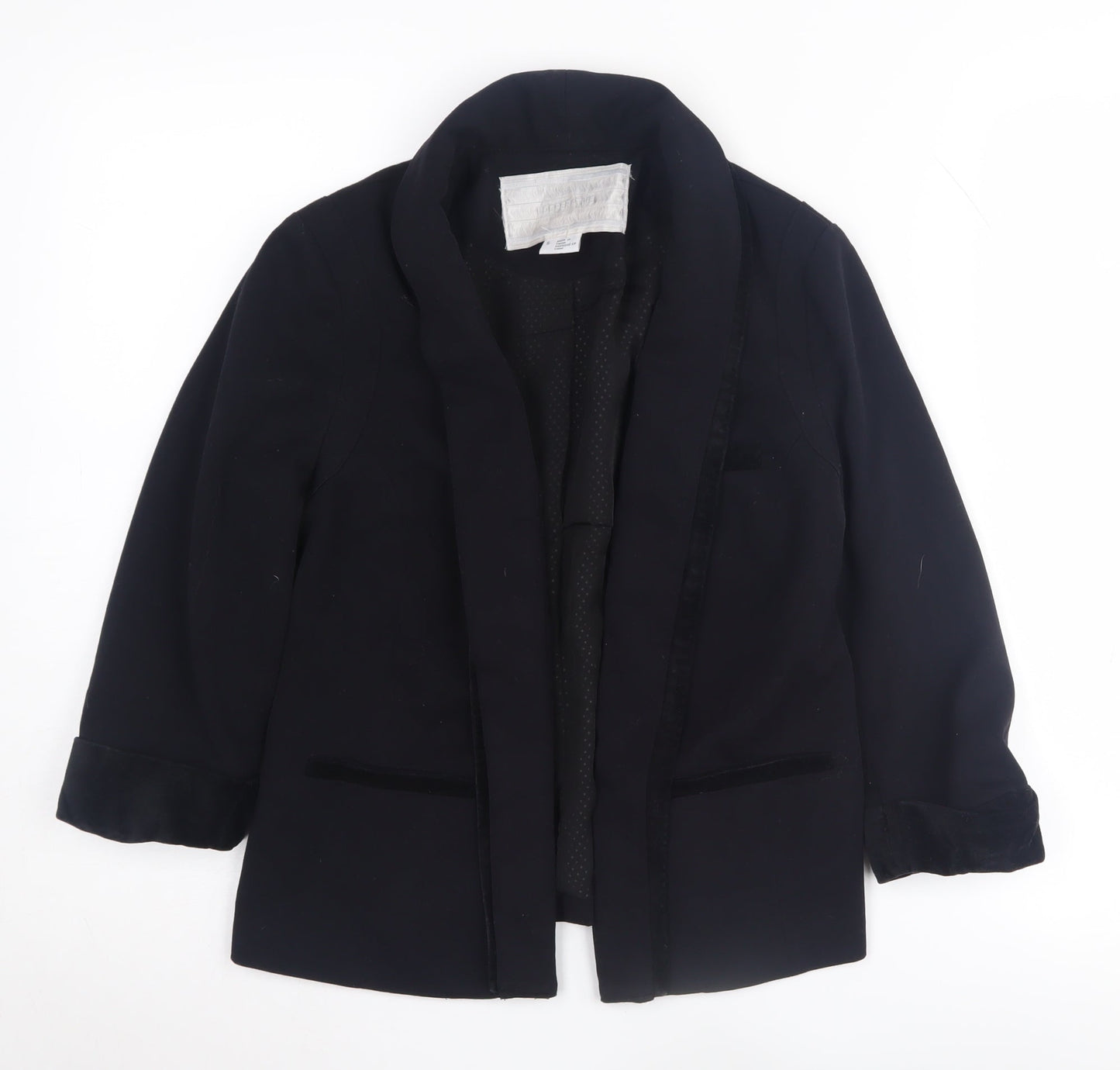 Cooperative Women's Black Blazer Shawl Collar Size S