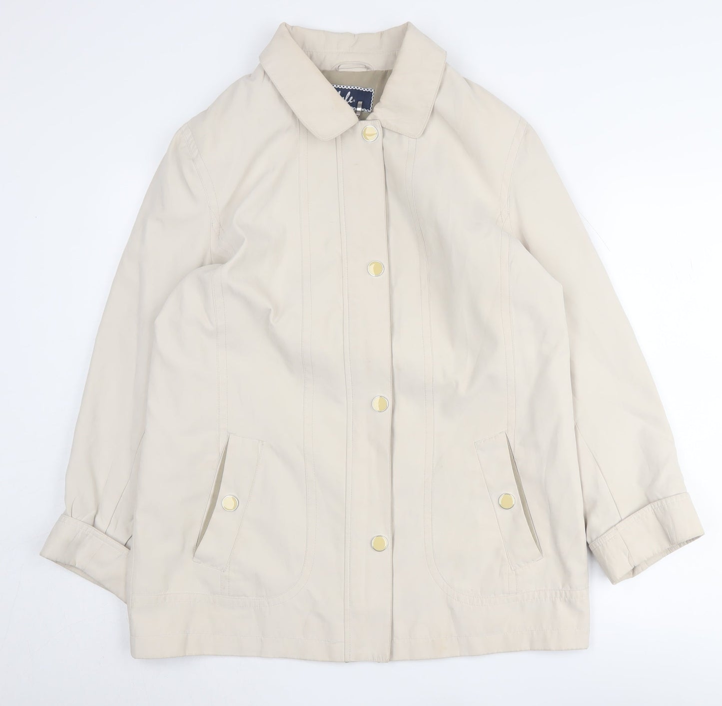 Womens UK Size 12 Isle Beige Basic Jacket