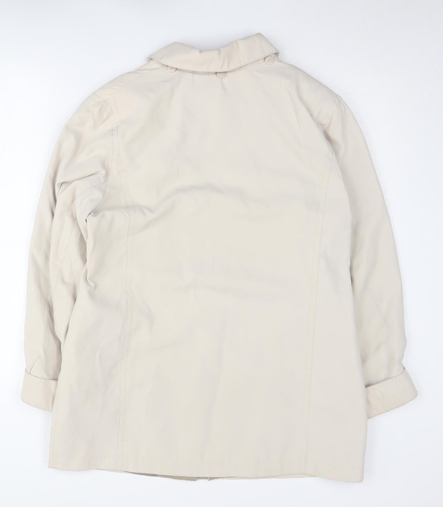 Womens UK Size 12 Isle Beige Basic Jacket