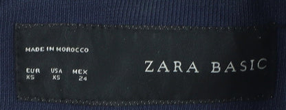 Zara Women Blue XS Blazer with Lining