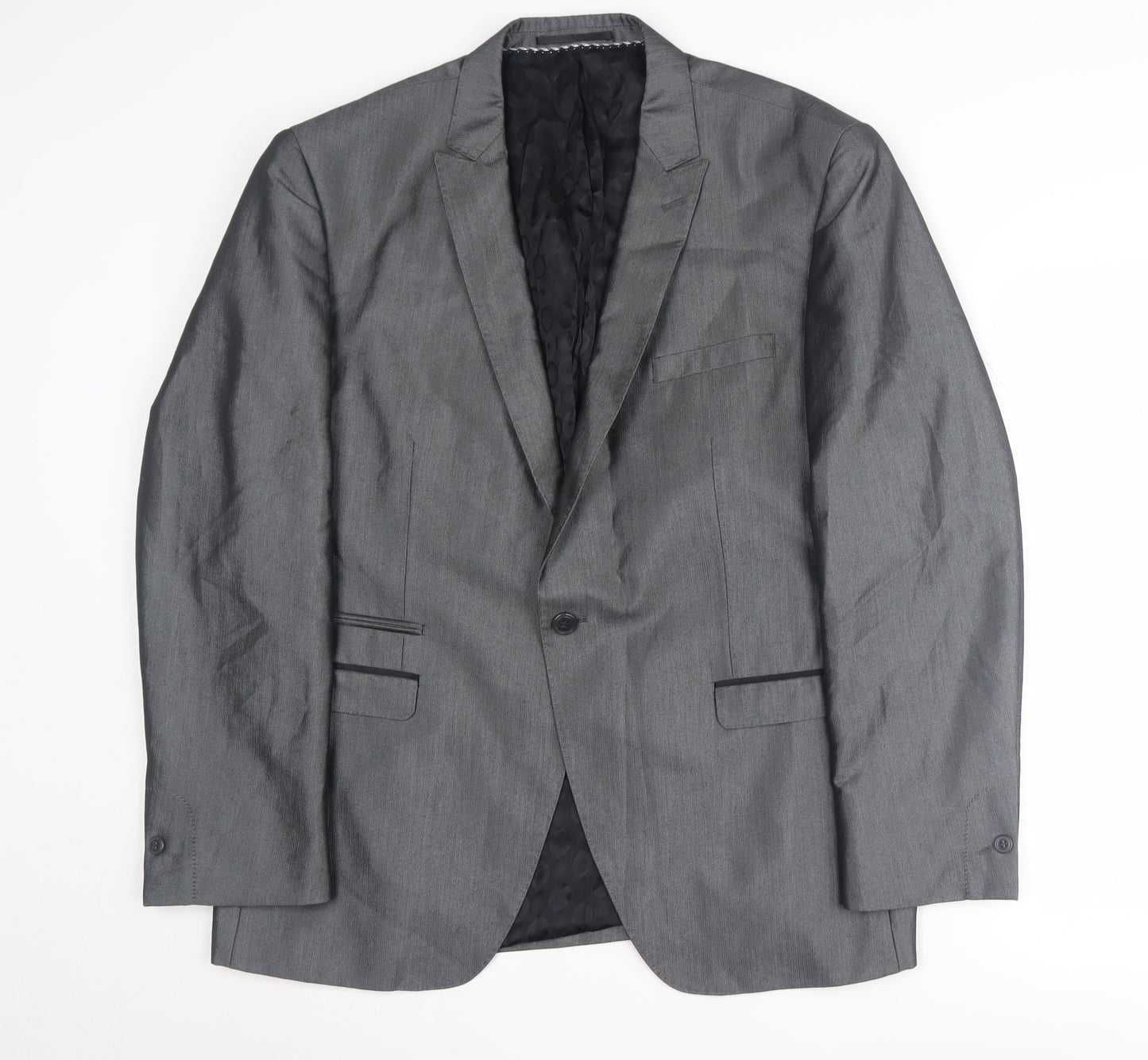 Mens UK Size 44 Milan Collection Regular Grey Suit Jacket