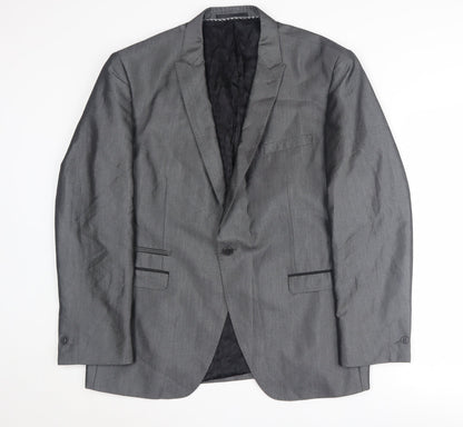 Mens UK Size 44 Milan Collection Regular Grey Suit Jacket