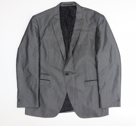 Mens UK Size 44 Milan Collection Regular Grey Suit Jacket