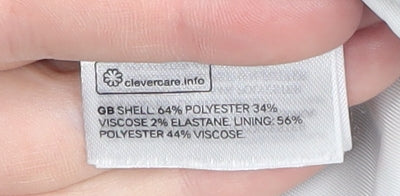 H&M Women's Houndstooth Blazer Size 6 - Elegant & Lined