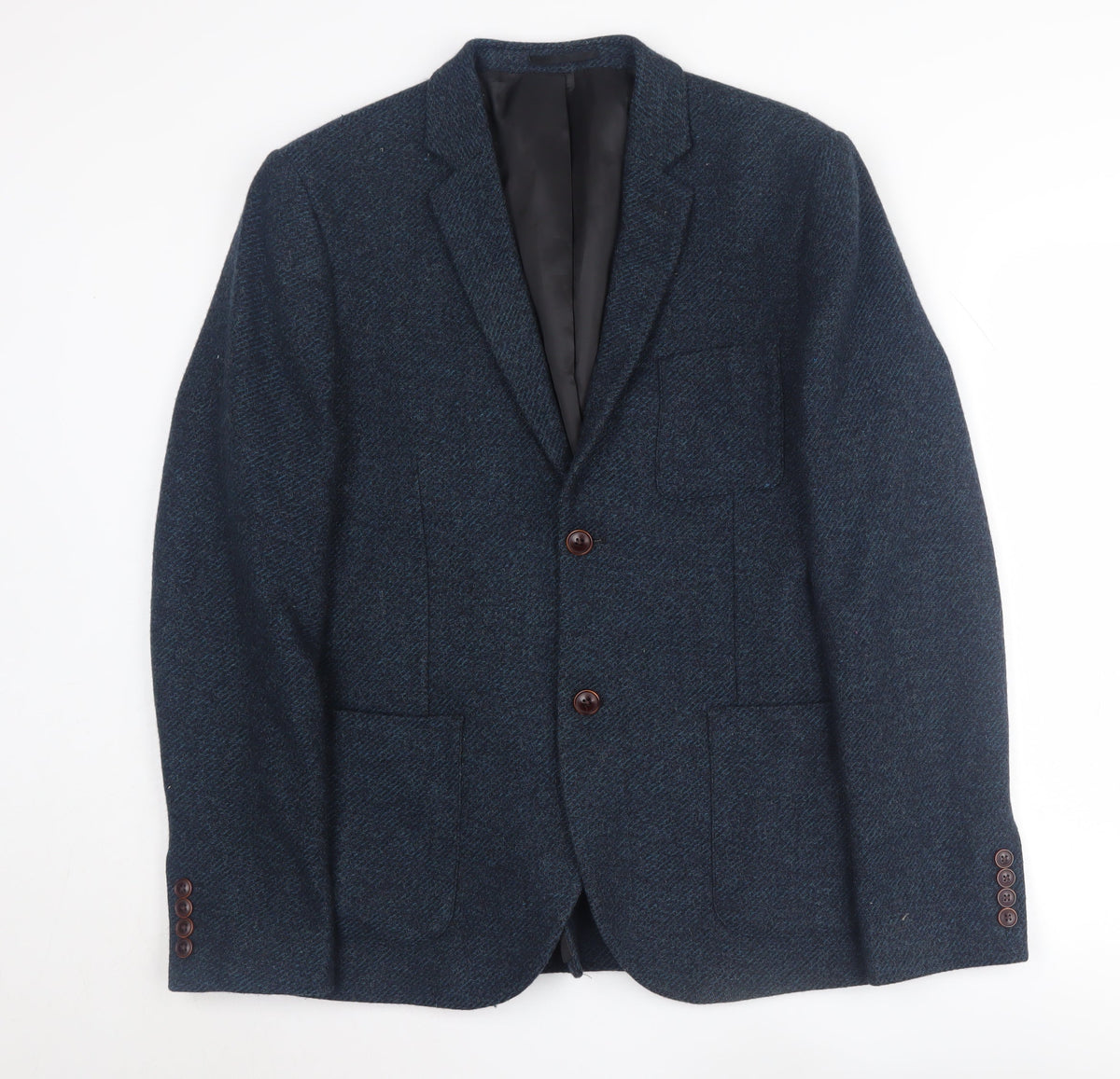Mens UK Size 40 Topman Regular Blue Suit Jacket