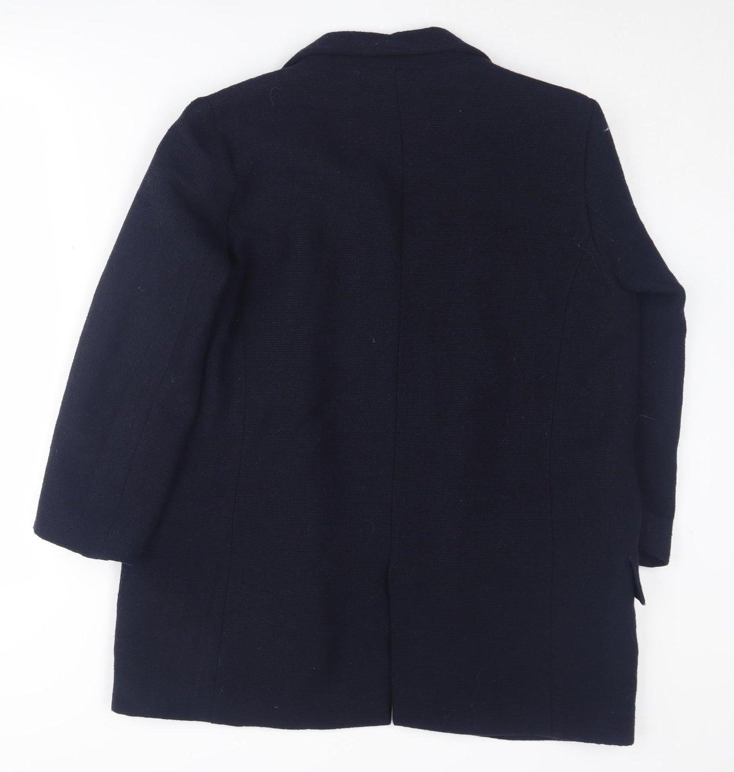 Zara Basic Women's Blue Blazer, Size M, Long Coat