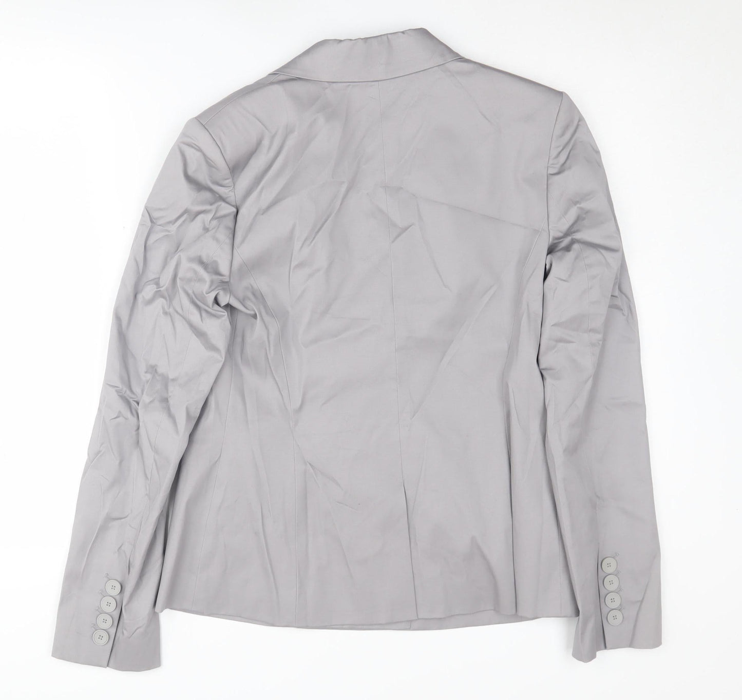 Oasis Women's Grey Blazer Size 12 Classic Fit Formal