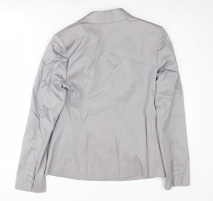 Oasis Women's Grey Blazer Size 12 Classic Fit Formal