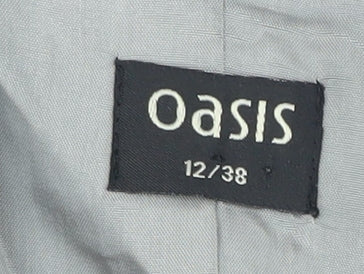 Oasis Women's Grey Blazer Size 12 Classic Fit Formal