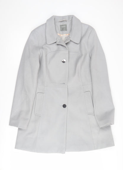 Womens UK Size L Oasis Grey Overcoat