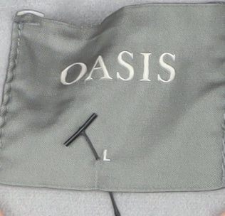 Womens UK Size L Oasis Grey Overcoat