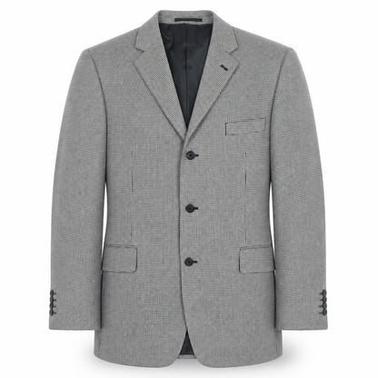 Mens UK Size 46 Charlton Gray Regular Black Suit Jacket