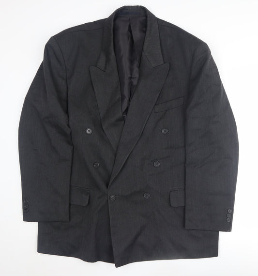 Mens UK Size 44 Burton Regular Black Suit Jacket