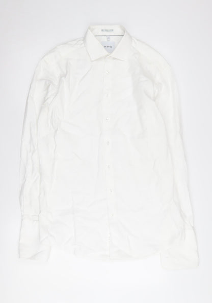 Skopes Men's White Regular Fit Formal Shirt Size 15.5