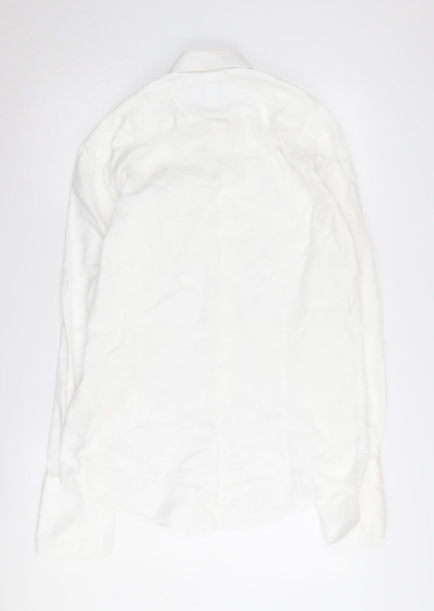 Skopes Men's White Regular Fit Formal Shirt Size 15.5