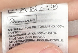 H&M Women's White Striped Cotton Blazer XS