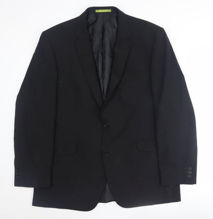 Mens UK Size 44 Burton Regular Black Suit Jacket