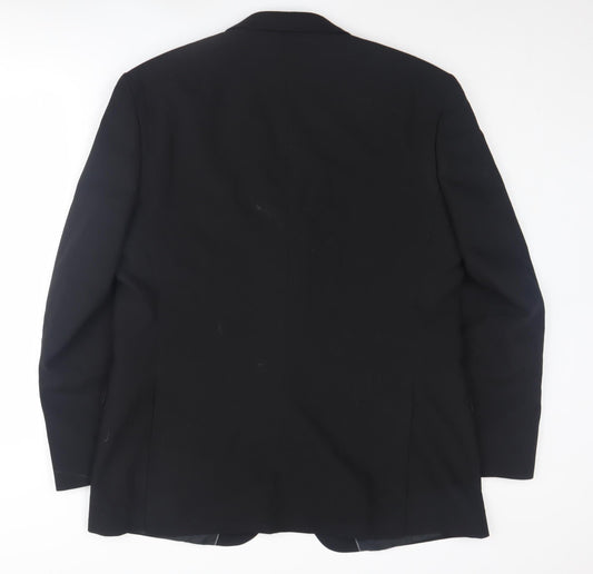 Mens UK Size 44 Burton Regular Black Suit Jacket