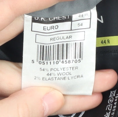 Mens UK Size 44 Burton Regular Black Suit Jacket