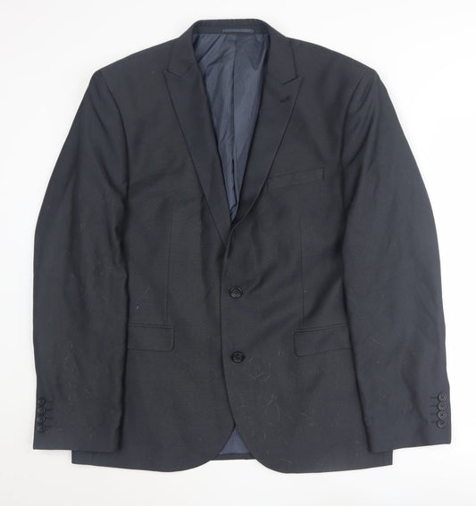 Mens UK Size 44 NEXT Regular Black Suit Jacket