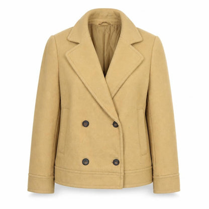 Marks & Spencer Women's Beige Pea Coat Size 12