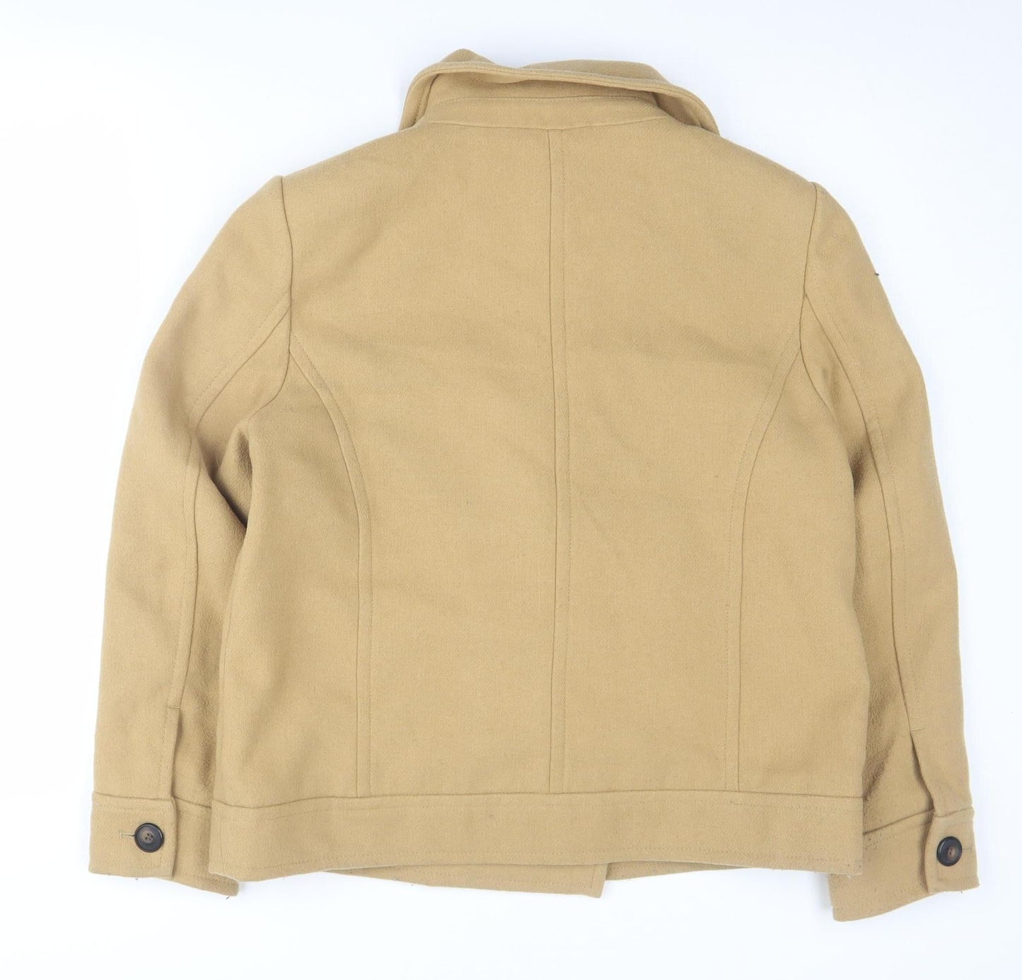 Womens UK Size 12 Marks and Spencer Beige Pea Coat