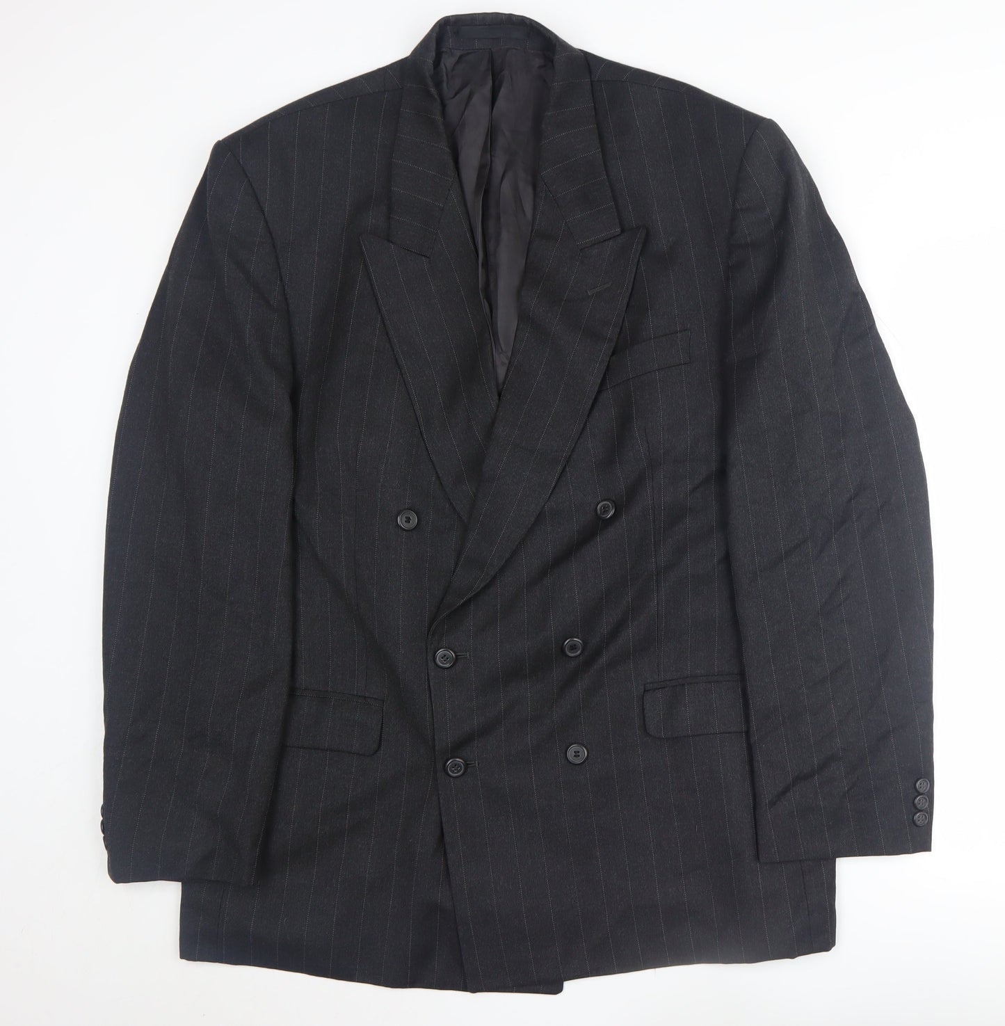 Mens UK Size 44 Burtons Regular Black Suit Jacket