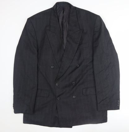 Mens UK Size 44 Burtons Regular Black Suit Jacket