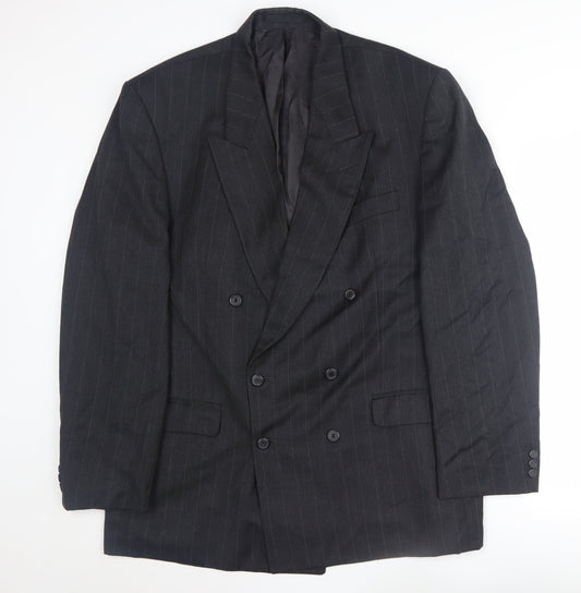 Mens UK Size 44 Burtons Regular Black Suit Jacket