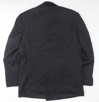 Mens UK Size 44 Burtons Regular Black Suit Jacket