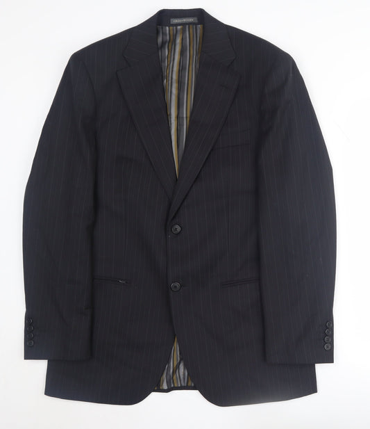 Mens UK Size 38 Greenwoods Regular Black Suit Jacket