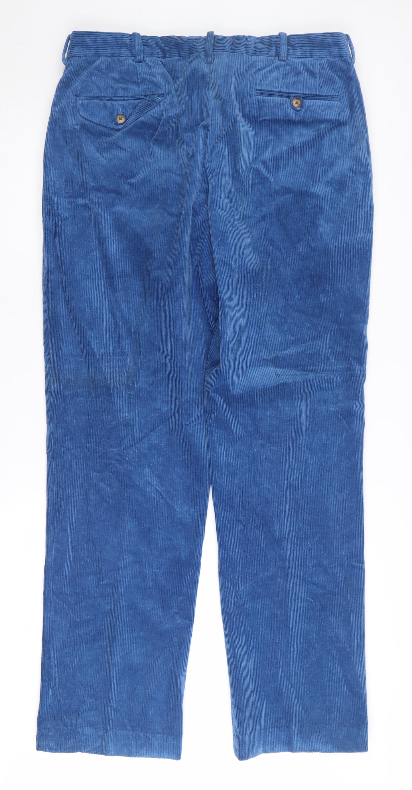 Polo Ralph Lauren Blue Corduroy Men's Trousers, Size L