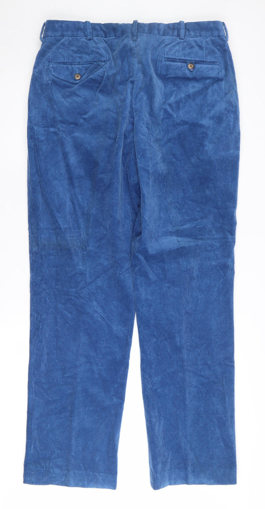 Polo Ralph Lauren Blue Corduroy Men's Trousers, Size L