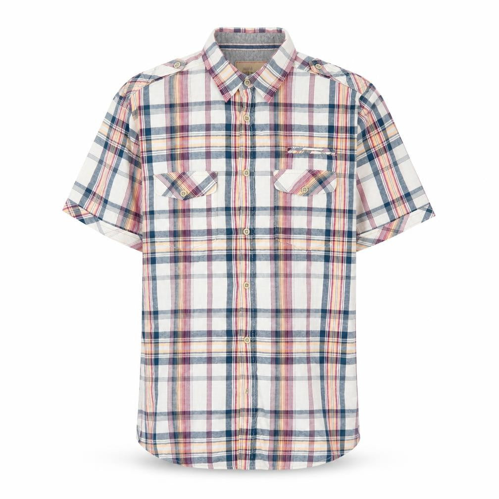 Men's Marks and Spencer Plaid Button-Up Shirt - M