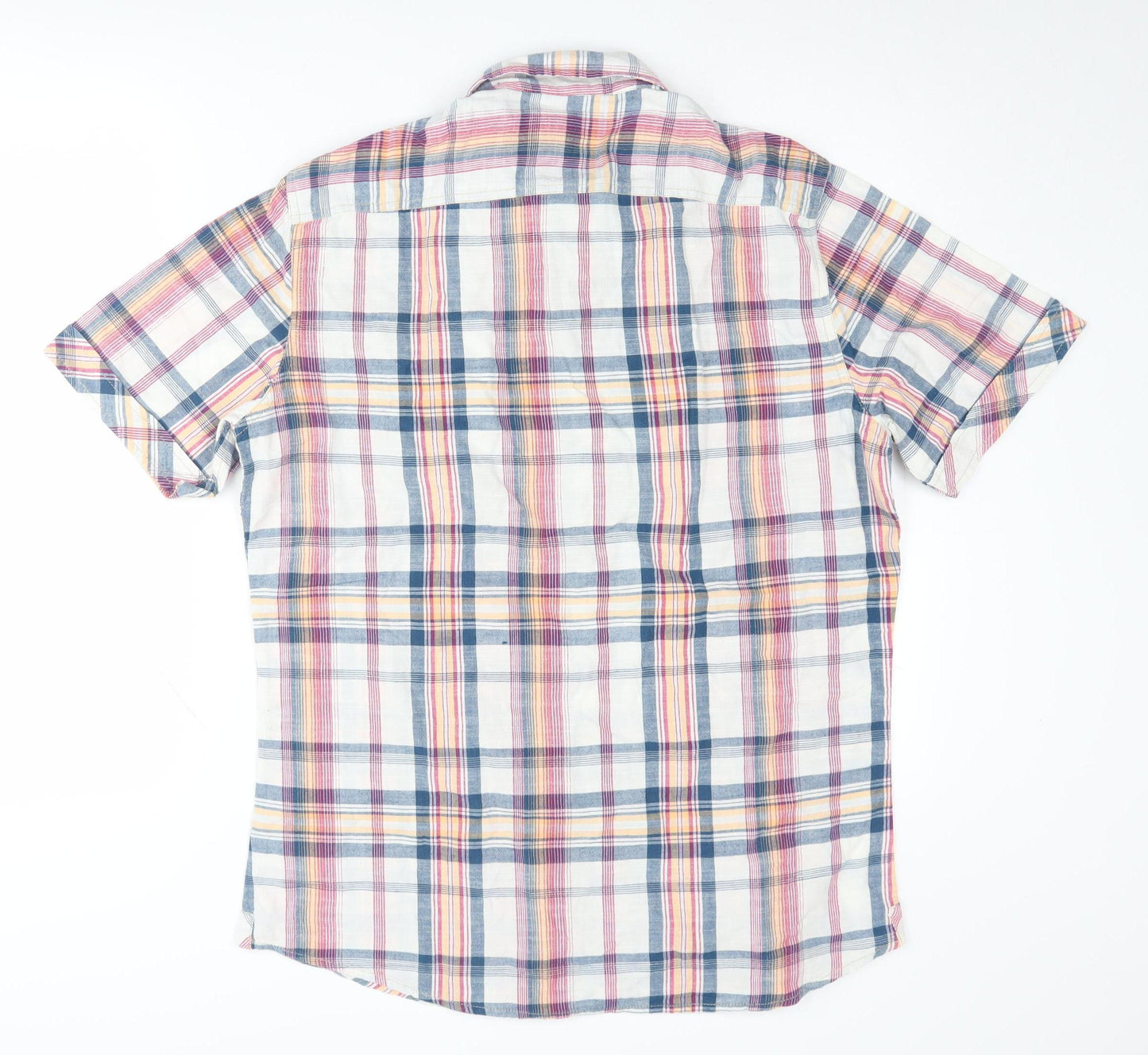Men's Marks and Spencer Plaid Button-Up Shirt - M