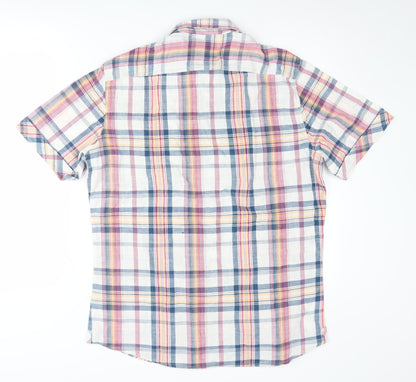 Men's Marks and Spencer Plaid Button-Up Shirt - M