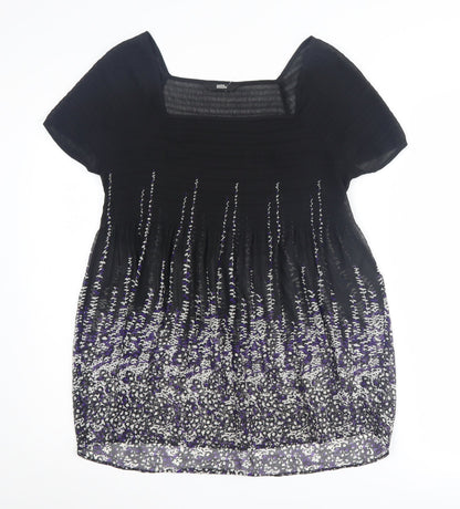 Marks and Spencer Women's Black Floral Blouse