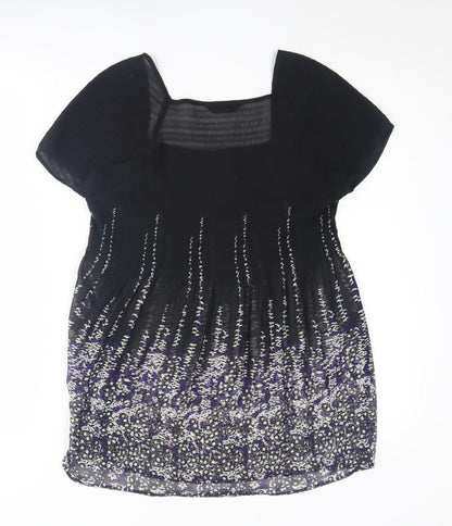 Marks and Spencer Women's Black Floral Blouse