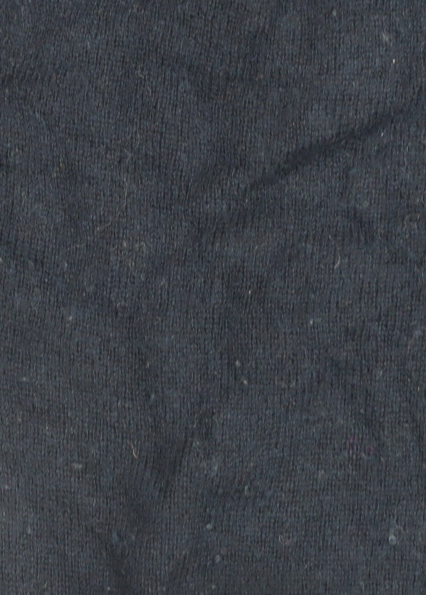 Marks and Spencer Men's Blue Wool V-Neck Jumper Small