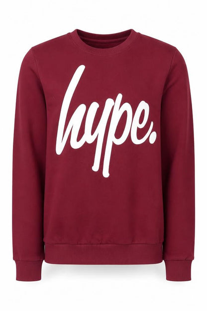Mens UK Size M Hype Red Pullover Sweatshirt
